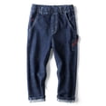 thumbnail image 2 of Jeans Coupe Droite Régulière pour Garçons - Pantalon en Denim Décontracté, Extensible, Taille Élastique, 4-14 Ans, 2 of 6