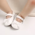 thumbnail image 3 of Faithtur Princess Shoes Girls Solid Color Bowknot Footwear Walking Shoes, 3 of 9