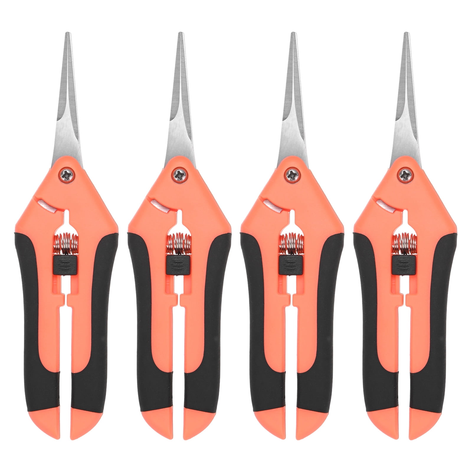 Uxcell 4-Pack Bypass Pruning Shears for Garden, 6.6 Inch Stainless Steel Scissors