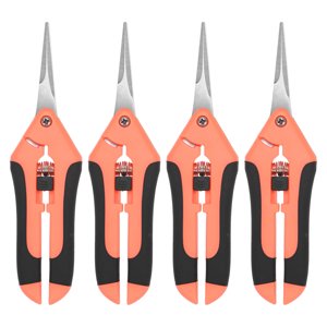 Uxcell 4-Pack Bypass Pruning Shears for Garden, 6.6 Inch Stainless Steel Scissors