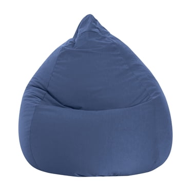 Gouchee Home Easy Navy Bean Bag Chair – Soft Polyester Microfiber Fabric with Polystyrene Bead Filling, Suitable for Adults and Teens, Lightweight & Portable Seating for Dorm or Living Room