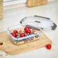 thumbnail image 3 of Mainstays Rectangle Glass Food Storage Container 630ml, 3 of 8