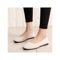 thumbnail image 4 of MAWCLOS Chaussures Décontractées pour Femmes Chaussures de Marche Confort à Enfiler Ballerines Mode Bout Carré Ballerine de Soirée Beige 7, 4 of 7
