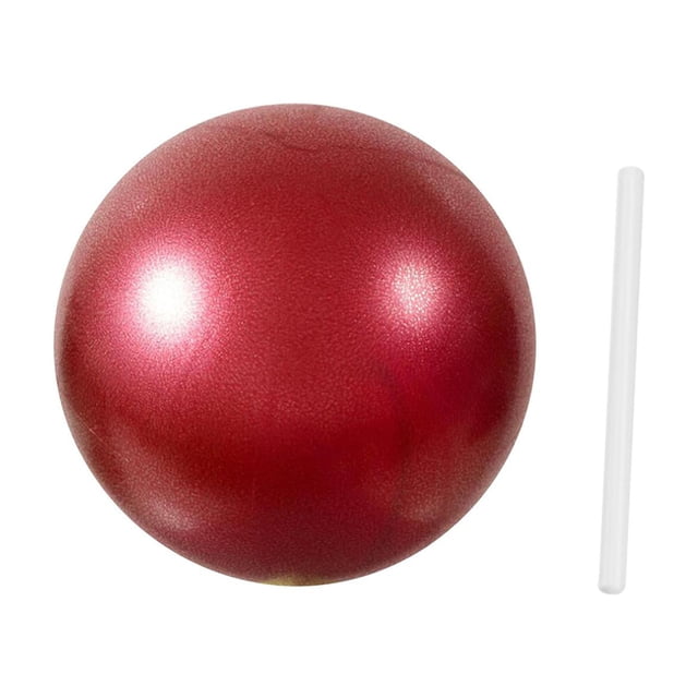jinwen Small Pilates Ball Core Ball Heavy Duty Thickened 9 Inch Exercise Ball Yoga Ball Red