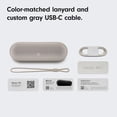 thumbnail image 3 of Open Box - Beats Pill x Kim Kardashian Wireless Bluetooth Speaker – Light Gray Portable Speaker, 3 of 3