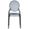 thumbnail image 3 of Siesta Elizabeth Chaises de Salle à Manger en Polycarbonate, Noir Transparent (Ensemble de 2), 3 of 14