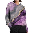 thumbnail image 2 of NJDVHB Womens Hooded Sweatshirts,Women Fall And Winter Solid Color Long Sleeve Warm Wool Pockets Drawstring Hooded Sweatshirt Top, 2 of 4