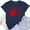 Bleu Foncé, variante sur T-Shirt pour Femmes de la Fête Nationale Canadienne Drapeau du Canada Col Rond Manches Courtes Tee Femmes T-Shirts Graphiques de la Fête du Canada Mode T-Shirt à Col Rond pour Femmes de la Fête du Canada Imprimé Drapeau Canadien
