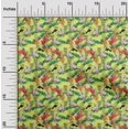 thumbnail image 2 of oneOone Silk Tabby Yellow Fabric Tropical Craft Projects Decor Fabric Printed By The Yard 42 Inch Wide, 2 of 5