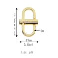 thumbnail image 2 of veasfak Adjustable Metal Buckles Chain Strap Shortener Bag Accessories Easy to Use 6Pcs 6Pcs Golden, 2 of 8