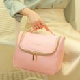 thumbnail image 4 of ZheElen Polyester Travel Storage Bag Dustproof And Waterproof Large Capacity Cosmetic Bag Portable Pink 1Set, 4 of 6