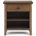 thumbnail image 3 of Trent Home Table de Chevet Transitionnel en Bois 24 Pouces en Brun Naturel Rustique, 3 of 11