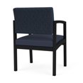 thumbnail image 5 of Fauteuil d'Appoint pour Réception et Salle d'Attente Lenox en Acier / Acier Noir / Bleu / Bleu, 5 of 5