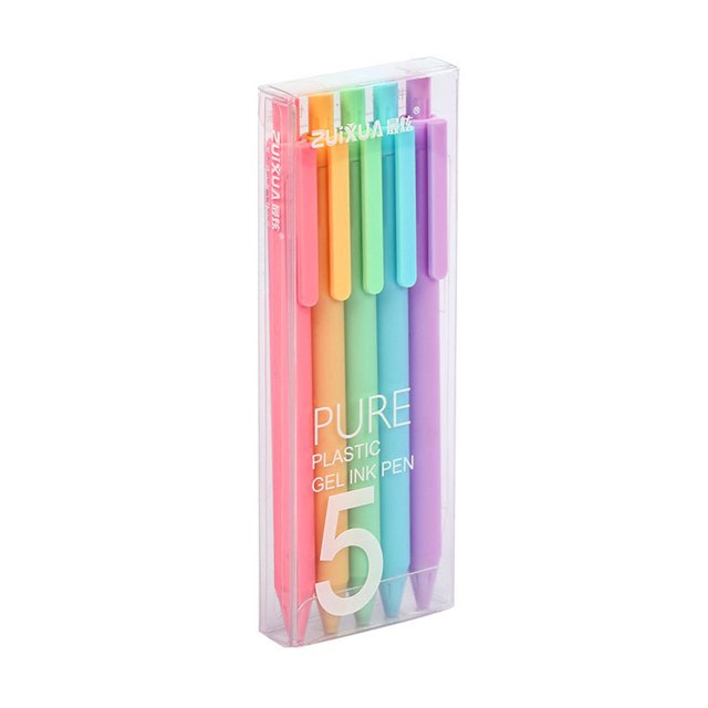 Amdohai Ensemble de Stylos Gel Colorés Rétractables Stylo 0,5 mm Stylo à Encre Gel Plomb Stylos Multicolores pour Enfants