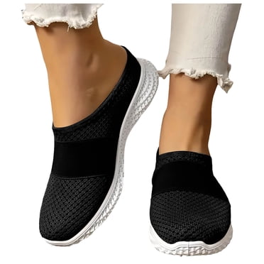 Mules Sneakers Walking Sandals for Women 2025 Wide Breathable Mesh Clogs Comfort Orthopedic Backless Shoes