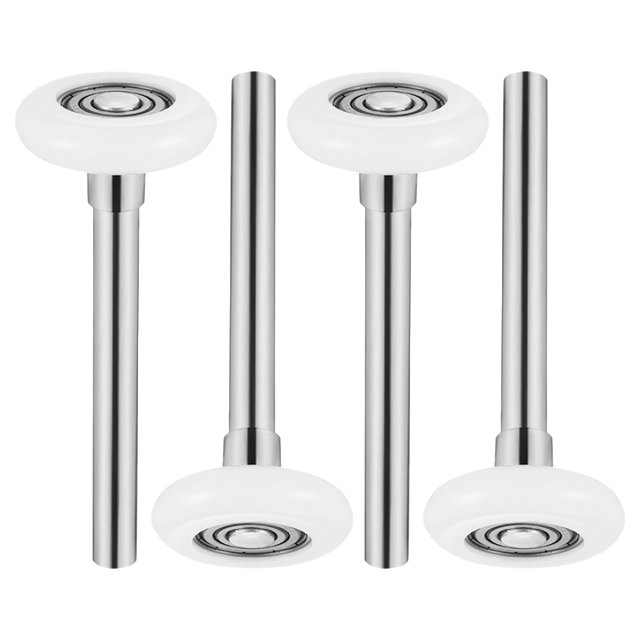 FRCOLOR 4 Pcs Rouleaux de Porte de Garage avec Tige Nylon pour Fonctionnement Silencieux Rouleaux de Rail pour Matériel de Remplacement de Porte de Garage