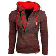 thumbnail image 1 of RKSTN Jackets for Men Fashion Fall Winter Sweater Loose Large Size Mixed Color Sweater Hooded Pullover Sweater Fall and Winter Long Sleeve Jacket Coats, 1 of 3