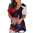 thumbnail image 1 of Birdeem T-Shirts à Col Rond pour Femmes, Manches Courtes, Blouse Ample, 1 of 1