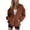 Brown, variant on Pisexur Women's Zip Up Hoodies Casual Lightweight Loose Thin Top Long Sleeve Hooded Sweatshirts Fall Track Jacket with Pocket
