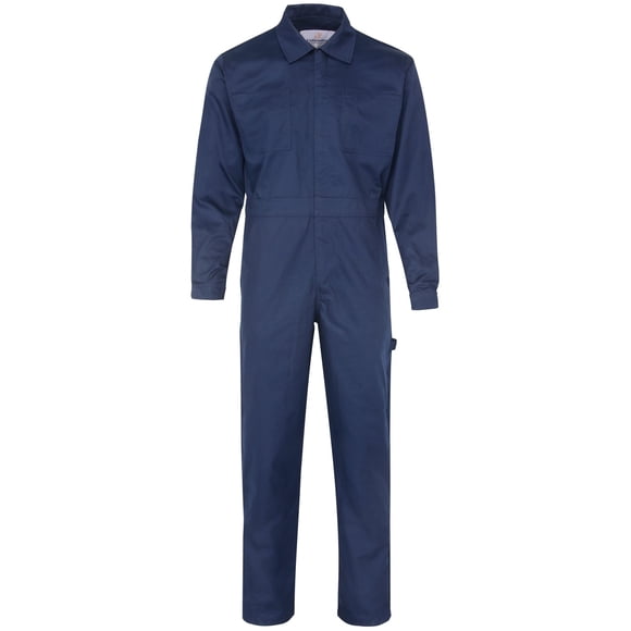 Coverall Men's with Tool Pockets, 2-Way Heavy Brass Zipper