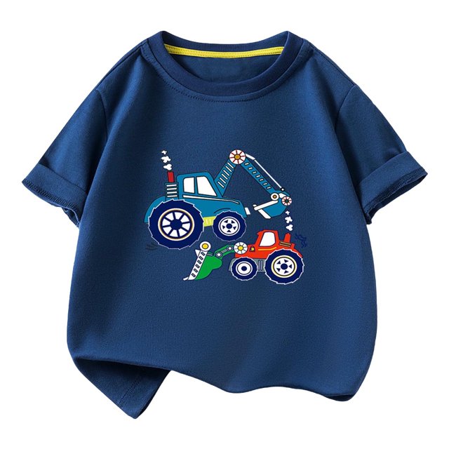 RXIRUCGD 2025 Vêtements d'Été pour Enfants T-shirt Décontracté Ample à Manches Courtes à Col Rond pour Adultes