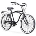 thumbnail image 1 of sixthreezero Men's Around the Block 1 Speed Beach Cruiser Bicycle, Black, 1 of 8