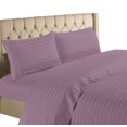 thumbnail image 1 of Home Collection 1200 Thread Count 100% Cotton Egyptian Quality Deep Pocket Stripe Sheet Set (California King, Lilac), 1 of 3