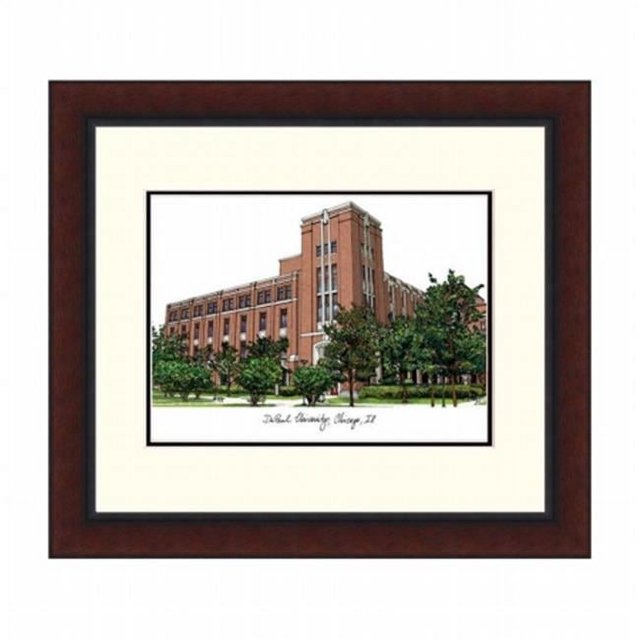 Campusimages DE999LR Université de Delaware Legacy Alumni Lithographie Encadrée