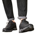 thumbnail image 3 of WEAIXIMIUNG Espadrilles pour Hommes 12 Wide Chaussures de Randonnée d'Extérieur en Cuir à Lacets pour Hommes Chaussures de Sport Décontractées de Randonnée, 3 of 7