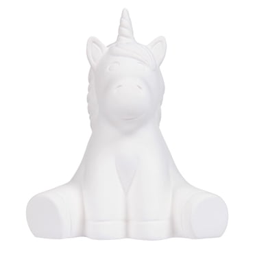 Create Basics Paintable Ceramic Unicorn Figurine