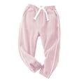 thumbnail image 1 of Toddler Boy Girl Sweatpants Athletic Joggers Pants Solid Color Elastic Waist Track Pants Spring Clothes, 1 of 3