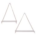 thumbnail image 2 of Herwey 2pcs Wooden Wall Storage Rack Sling Rope Hanging Plant Flower Pot Shelves Home Decorations,Wall Hanging Shelf,Home Decoration, 2 of 8