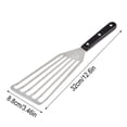 thumbnail image 1 of Fish Spatula Stainless Steel Steak Spatula, Stainless Steel Spatula, Kitchen Multifunctional Steak Spatula, Fried Spatula, Fish Spatula, Eel Spatula, Leaking Spatula, 1 of 2