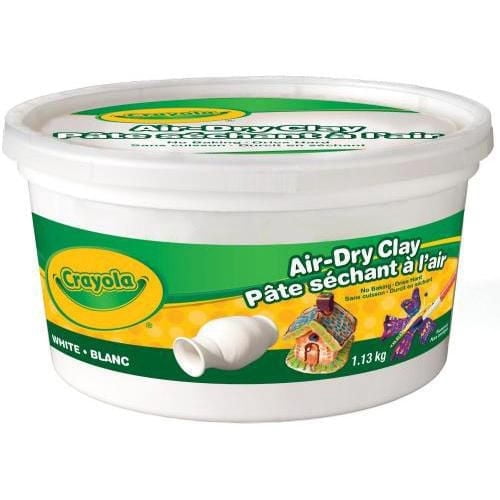 Crayola Air-Dry Clay 2.5 Lb Bucket, White