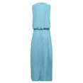 thumbnail image 5 of Leutsin Robe d'Été Décontractée pour Femme Grande Taille Robe d'Été Aguichant pour Femme Sans Manches à Col Rond avec Fente, 5 of 5