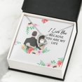 thumbnail image 4 of I Love You Because You Are My Life Forever Necklace w Message Card, 4 of 8
