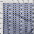 thumbnail image 2 of oneOone Tissu Polyester Lycra à Rayures Imprimé Ikat Tissu de Couture BTY 56 Pouces de Large, 2 of 4