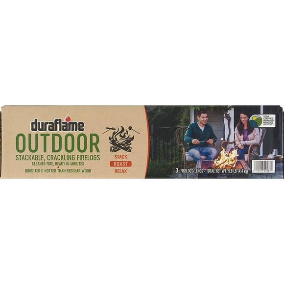 Duraflame 4002286 Mini Bûches de Bois de Chauffage - Lot de 3