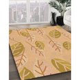 thumbnail image 3 of Ahgly Company Tapis d'Intérieur Lavable en Machine Carré Orange Transitionnel, 3 Pieds Carré, 3 of 7