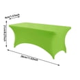 thumbnail image 3 of Binwennn « Housse de Table en Polyester Extensible pour Tables Rectangulaires – Conception Ajustée Élastique pour Fêtes, Mariages, Banquets et Rassemblements en Plein Air – Durable & » Housse de Table pour le Nouvel An, Housse de Table Extensible, 3 of 7