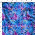 thumbnail image 3 of Soimoi Blue polyester Crepe Fabric Leopard Animal Skin Print Fabric by the Yard 42 Inch Wide, 3 of 6
