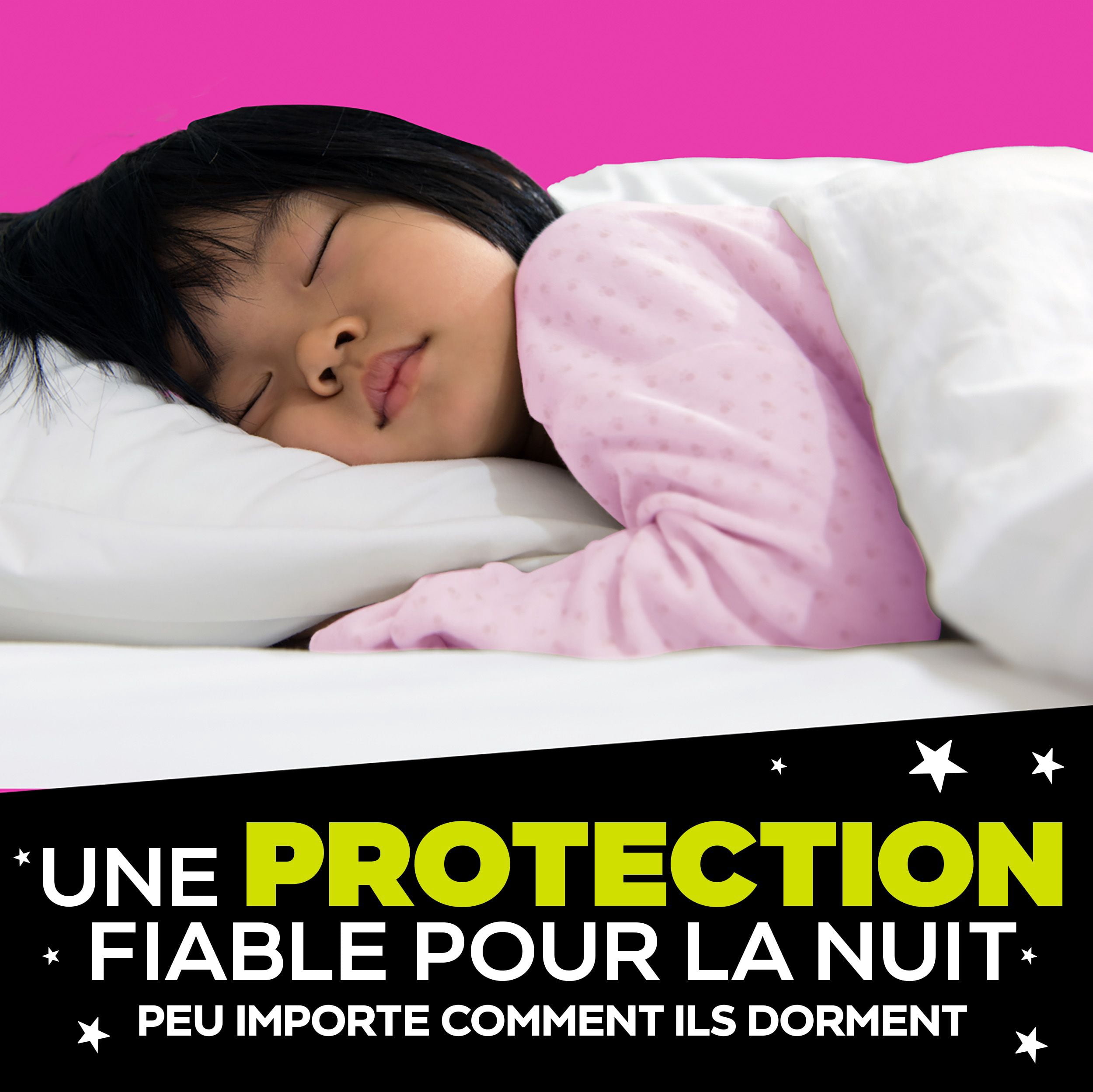 Sous-vêtements de nuit pour l’énurésie Ninjamas pour filles, taille P/M (17 à [38 à 70 lb])