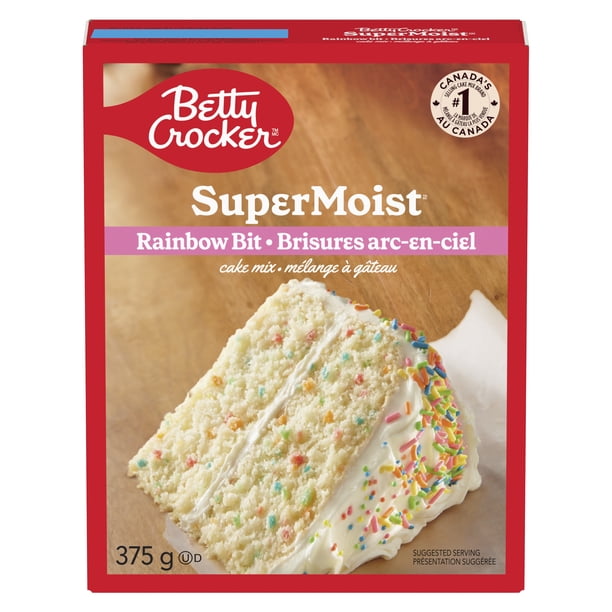 Betty Crocker Super Moist Rainbow Bit Cake Mix - Walmart.ca