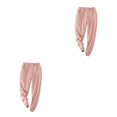 thumbnail image 1 of kurtrusly Chaud et Rester à la Mode Femmes Pantalon d'Hiver Conçu pour le Confort Rose L 2Set, 1 of 6