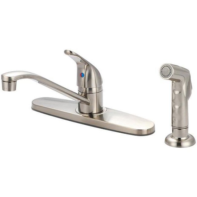 Elite K-4162-BN Robinet de Cuisine à Poignée Unique - Nickel Brossé
