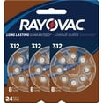thumbnail image 1 of Rayovac Size 312 Hearing Aid Batteries - 16 pack, 1 of 1