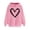 #Pink Hoodies for Women, variant on yoeyez Hoodie for Girl Heart Print Long Sleeve Sweatshirts Hooded Cute Graphic Pullover Tops With Pockets Teen Girls Fall Winter Clothes Womens Sweatshirts Clearance Sale Black L