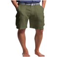 thumbnail image 1 of EOYWHK Cotton Linen Shorts for Men Straight Leg Shorts Soft Comfy Solid Color Sleepwear Bottom, 1 of 5