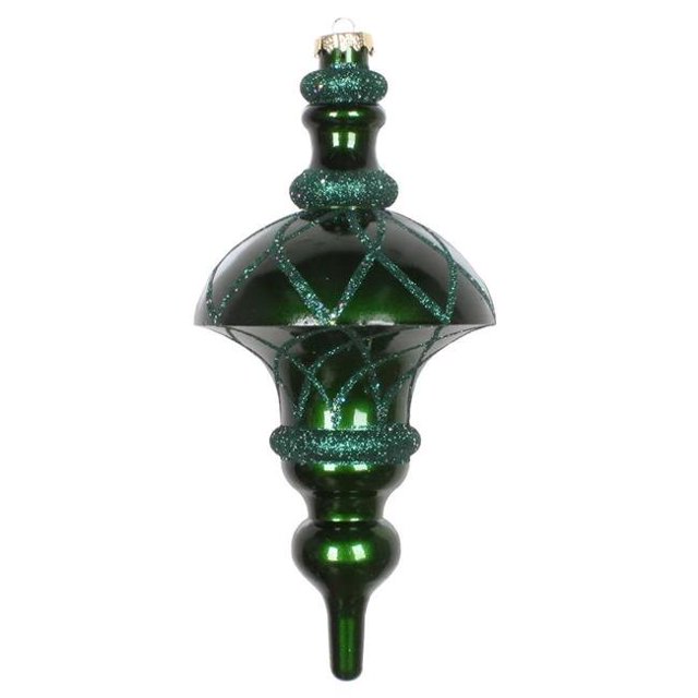 Vickerman MT198724D 10 Po. Emerald Candy Glitter Net Top Ornement