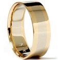 thumbnail image 1 of Mens 8mm 14k Gold Plain Polished Wedding Ring Band New, 1 of 1
